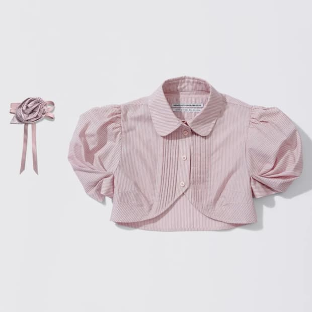 스컬프터 셔츠 Rosetta Baby Shirt Pink Stripe 