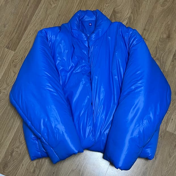 이지 갭 라운드 자켓 블루 M