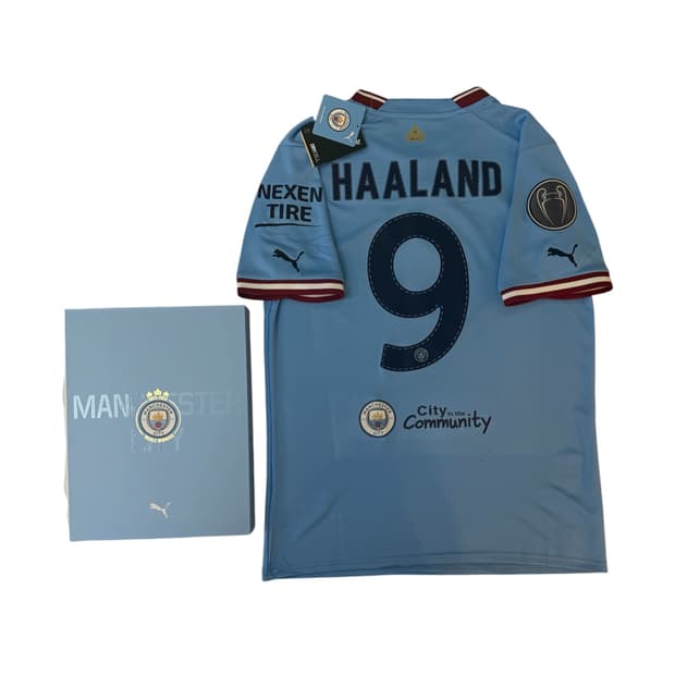 [M/100]22-23 맨시티 트레블 유니폼 홀란드 779041-01