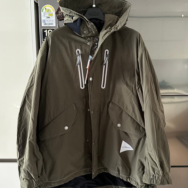 앤드원더 24fw Octa 피쉬테일 파카 그린 