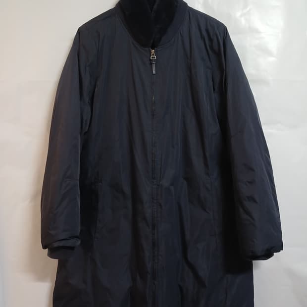 (상태굿,95)샤트렌 토키털 카라배색 덕다운 정장패딩