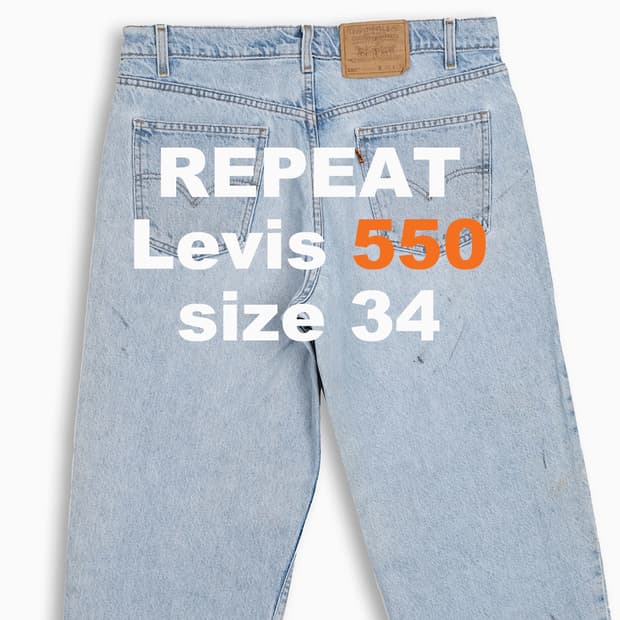 리바이스 550 오렌지탭 연청 90s 34 인치 OR55036116