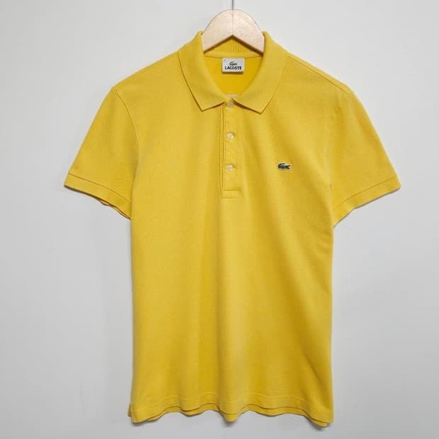 100 LACOSTE 라코스테 반팔 카라티 옐로우