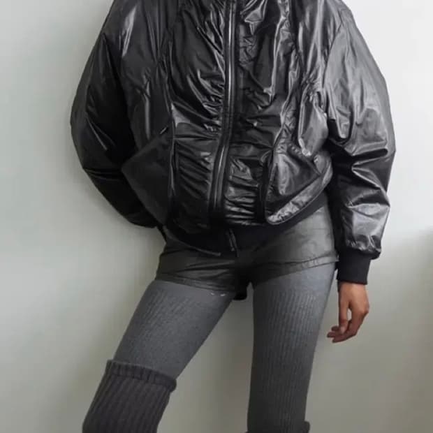 cerric highneck shirring jumper black