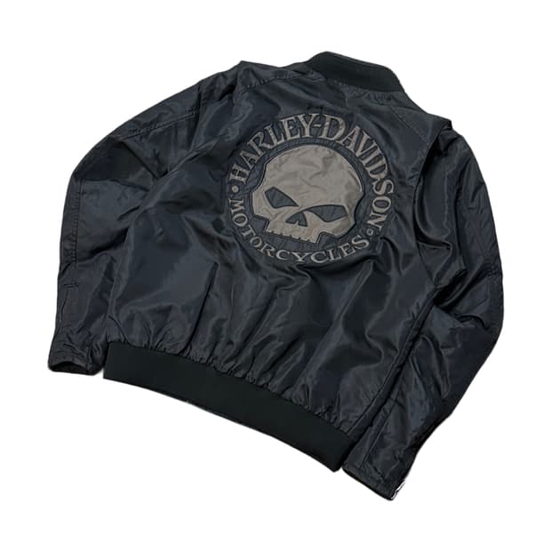 할리데이비슨 윌리 G 스컬 나일론 자켓 (L-XL) 봄버자켓