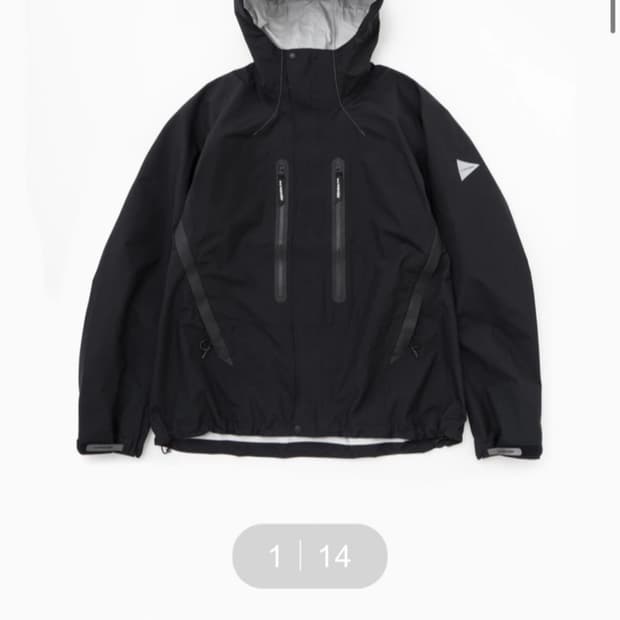 앤드원더 바람막이 2.5L hiker rain jacket 블랙 XL 