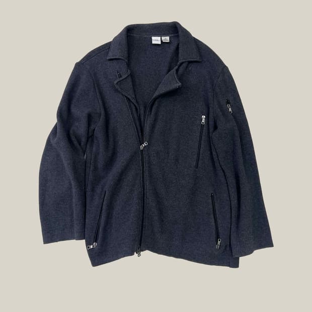 알마니 익스체인지 코튼 라이더 자켓