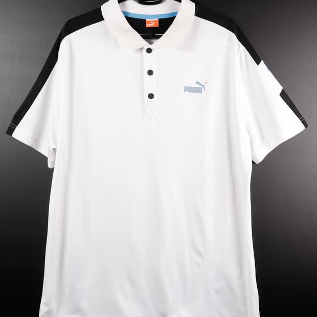 퓨마 흰색 카라티 