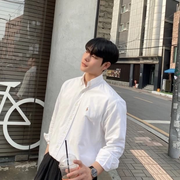 폴로 정품 큐알 옥스포드 화이트 셔츠