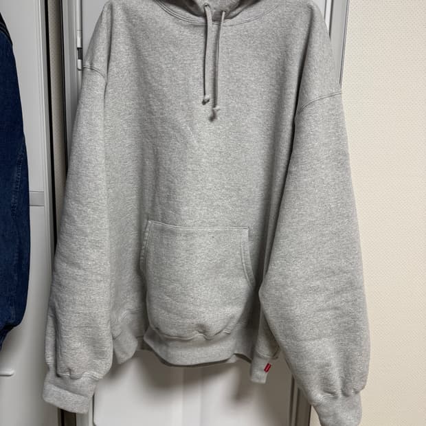 슈프림 사틴 후드  헤비그레이 24FW XL사이즈 슈프림 후드