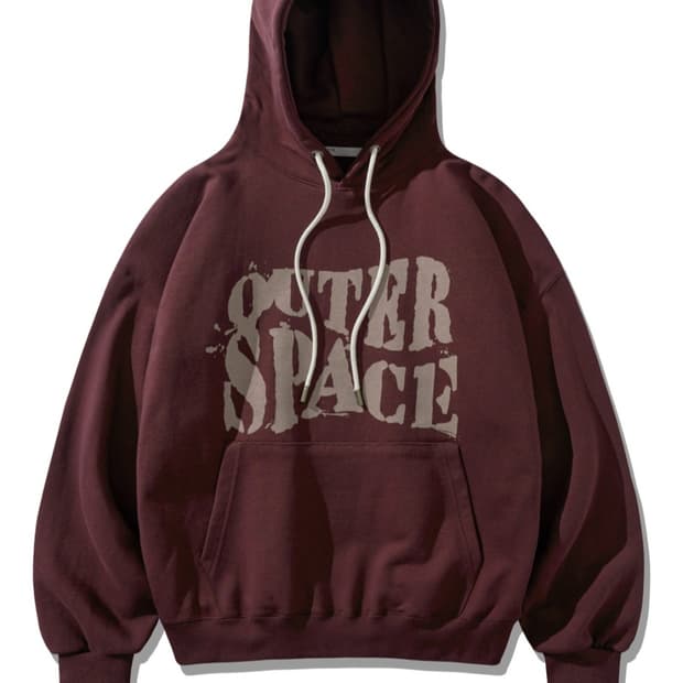 에즈카톤 스페이스 헤비코튼 후드 버건디 2xl