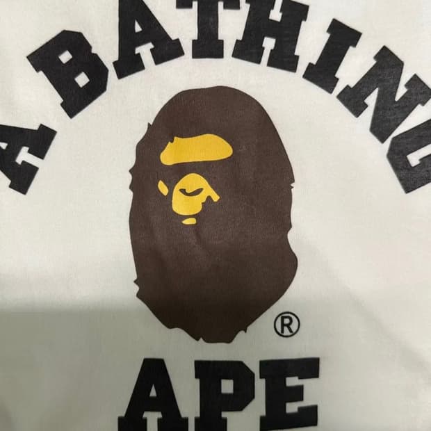 Bape shirt white M