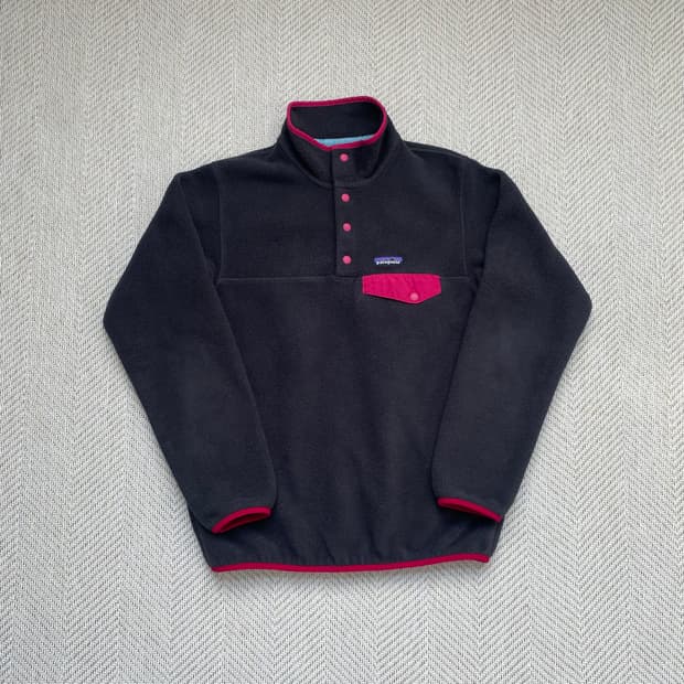 파타고니아 신칠라 스냅티 브라운레드 S