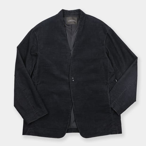 NANO UNIVERSE Moleskin Collarless Blazer