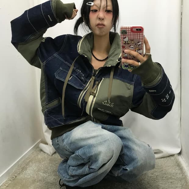 Avirex Type Blue Denim Ma-1 JK