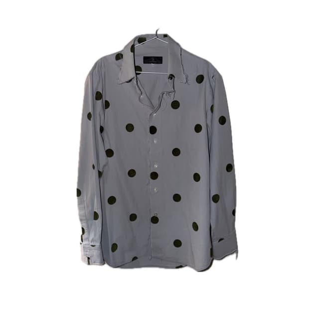 Yohji Yamamoto damaged dot shirt