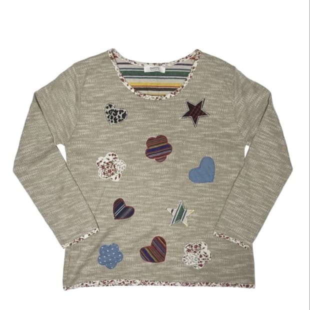 빈티지 패치 모리걸 상의