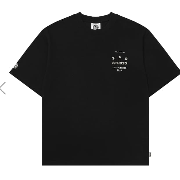 아이앱스튜디오 p!tt 엔딩 크레딧 티셔츠 블랙(M)