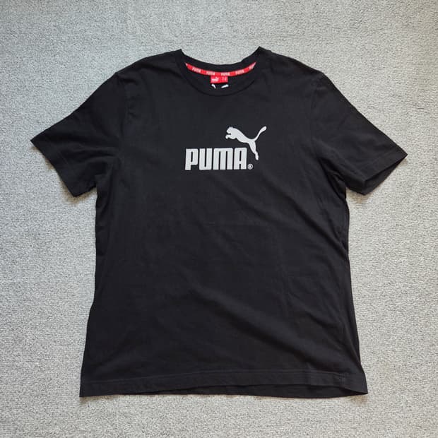 Puma 푸마 블랙 반팔 티셔츠 L-XL(100-105)