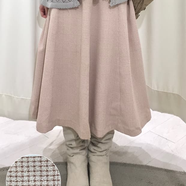 sawako check skirt