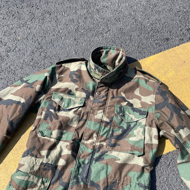 80's 알파인더스트리 우드랜드 m65 야상