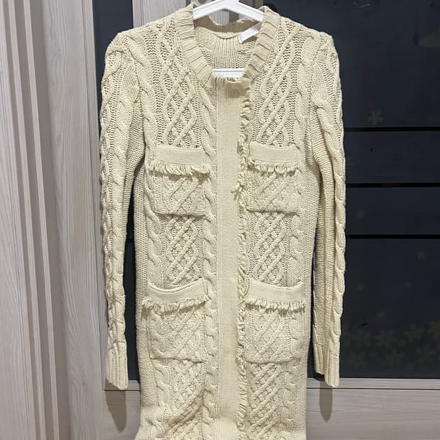 여성 롱 니트집업