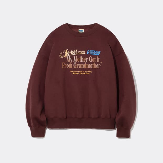 TEKET 테켓 맨투맨 버건디 SIZE L