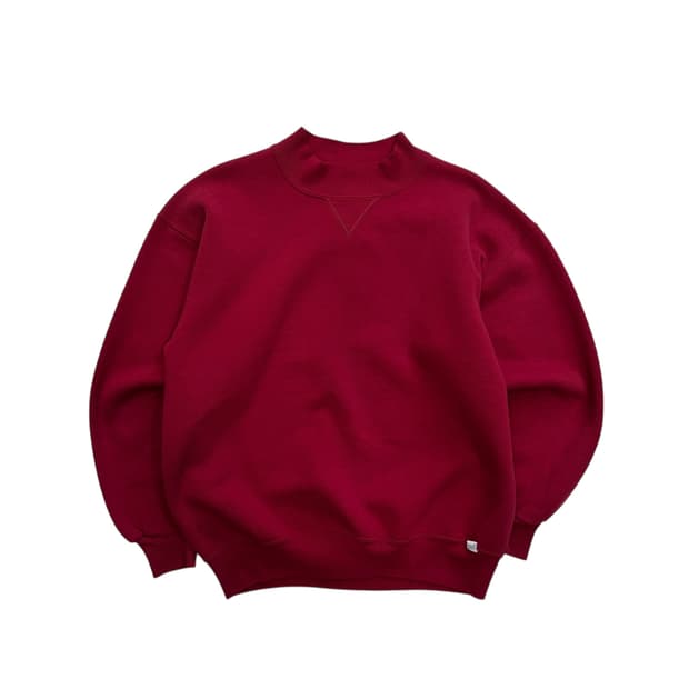 [100] 90's 러셀 하프넥 플레인 스웻셔츠 맨투맨