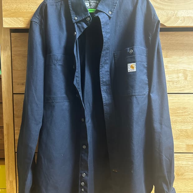 칼하트 셔츠자켓 네이비