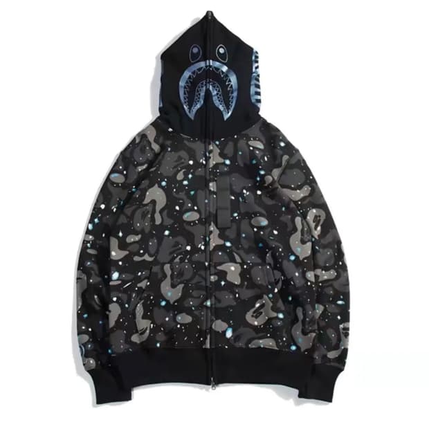 베이프 스페이스 카모 샤크후드 xl 새상품