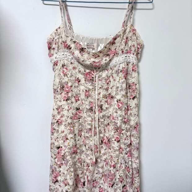 빈티지 고전 리즈리사 플로럴 레이스 원피스