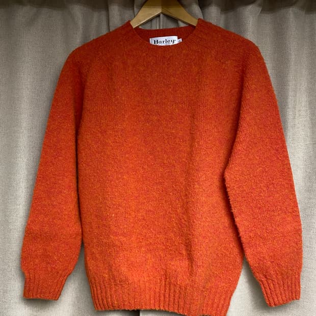 [S] 할리오브스코트랜드 쉐기독 니트 오렌지