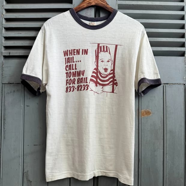 [M]WAREHOUSE 웨어하우스 프리즌 링거 티셔츠