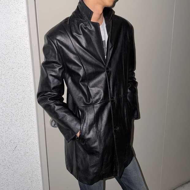 소가죽 레더 카코트 