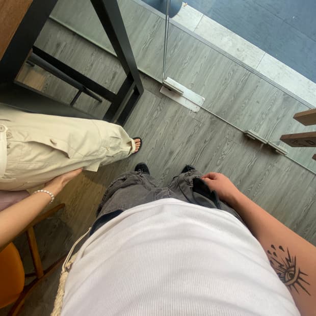 자라 utility pocket jean gray M