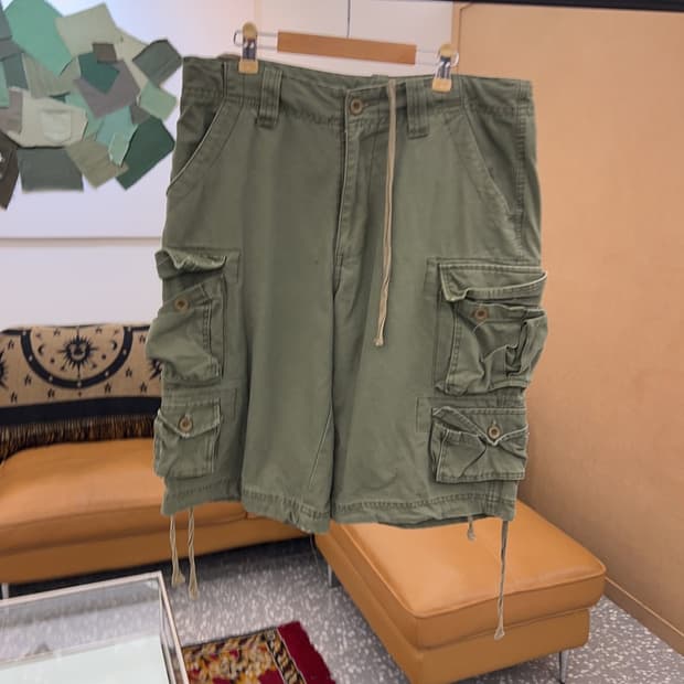 빈티지 멀티포켓 카고팬츠 반바지 L C05354