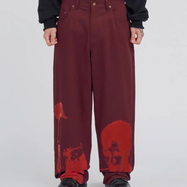 [L] AJOBYAJO 아조바이아조 버건디 타이간 팬츠