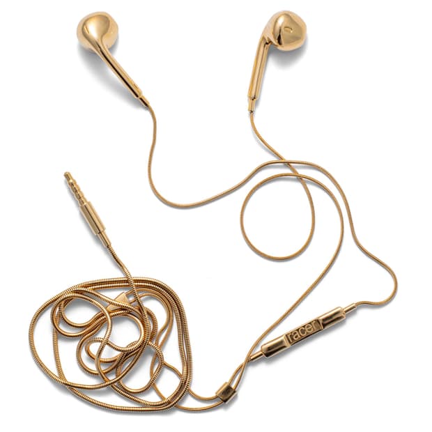 레이서 월드와이드 골드 이어폰 액세서리 목걸이