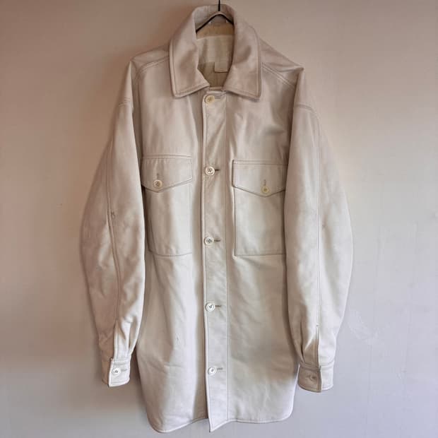 마르지엘라 H&M 레더 코트