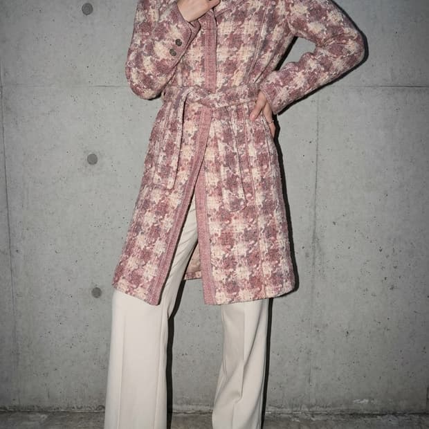 샤넬 트위드 벨티드 코드