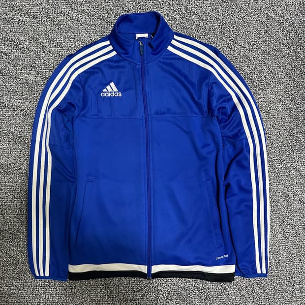 (95) 아디다스 삼선 블루 져지 트랙탑