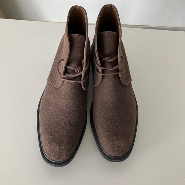 스웨이드 처카 부츠 모카브라운 280