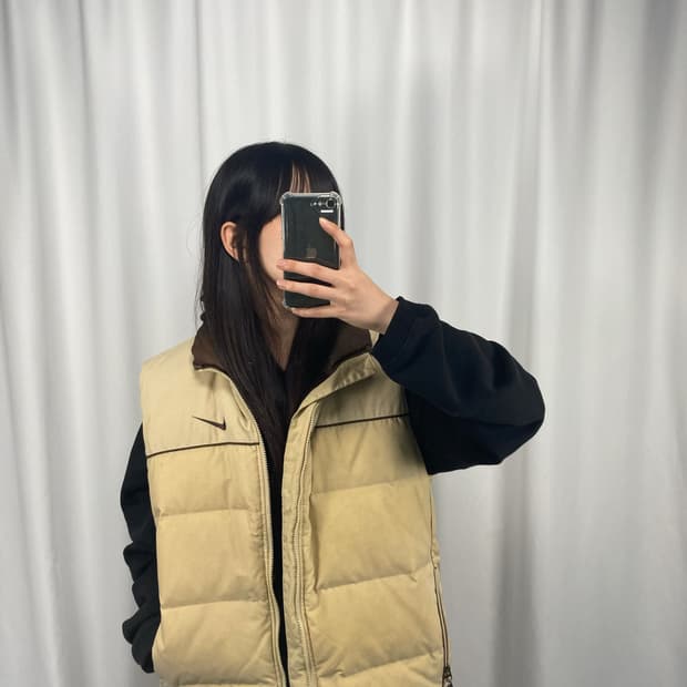 90‘s 나이키 ACG 나일론 립스탑 다운 베스트