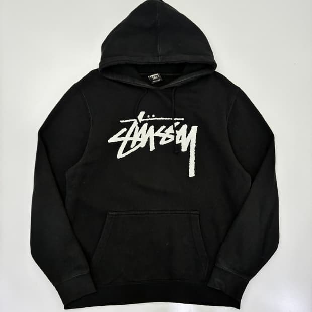 Stussy 스투시 빅스탁 블랙 후드티