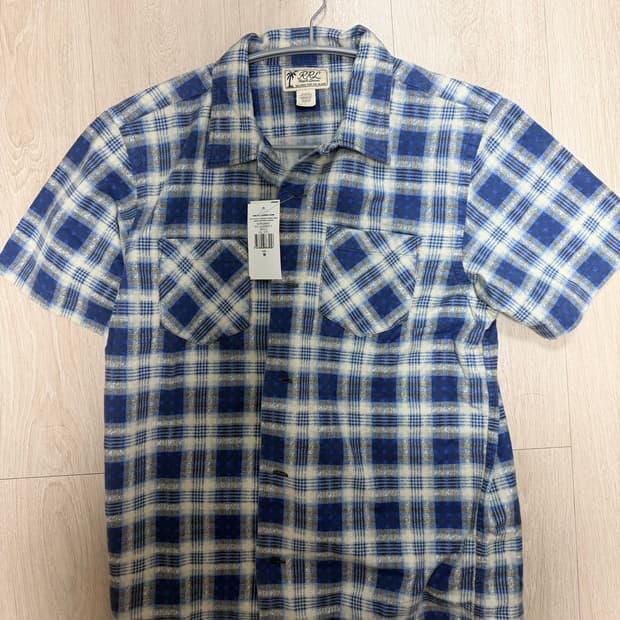 rrl 더블알엘 플래드 캠프셔츠 M