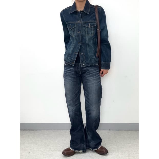 빈티지 리바이스 진청 플레어 팬츠