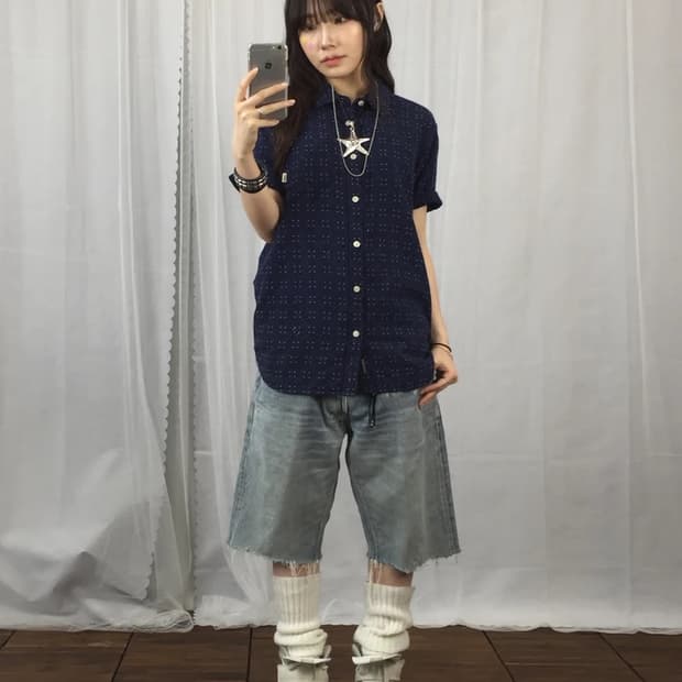 Vans Tailored Fit Dot Shirt Navy