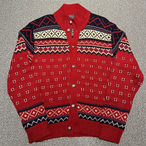 폴로랄프로렌 콘초 버튼 니트 가디건 L