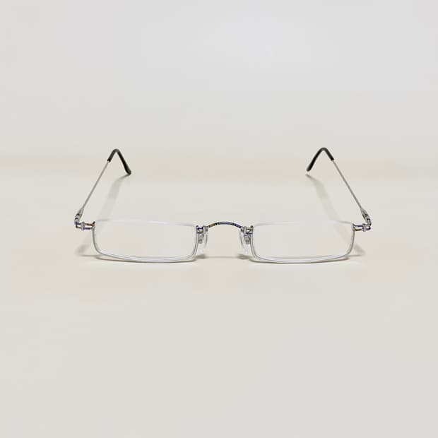 877 데드스탁 역반무테 안경 슬림 직사각 메탈 빈티지 남녀공용 가벼운