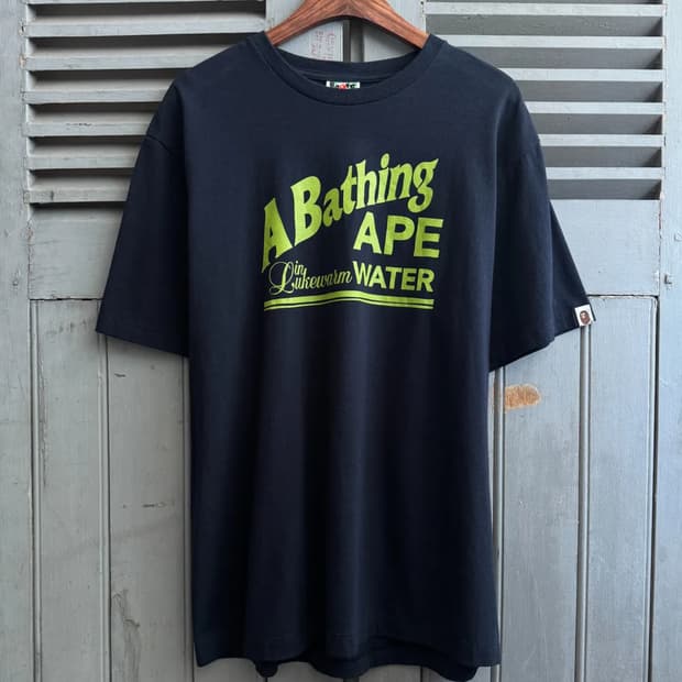 [XL]A BATHING APE 베이프 BUSY WORKS 프린팅 티셔츠